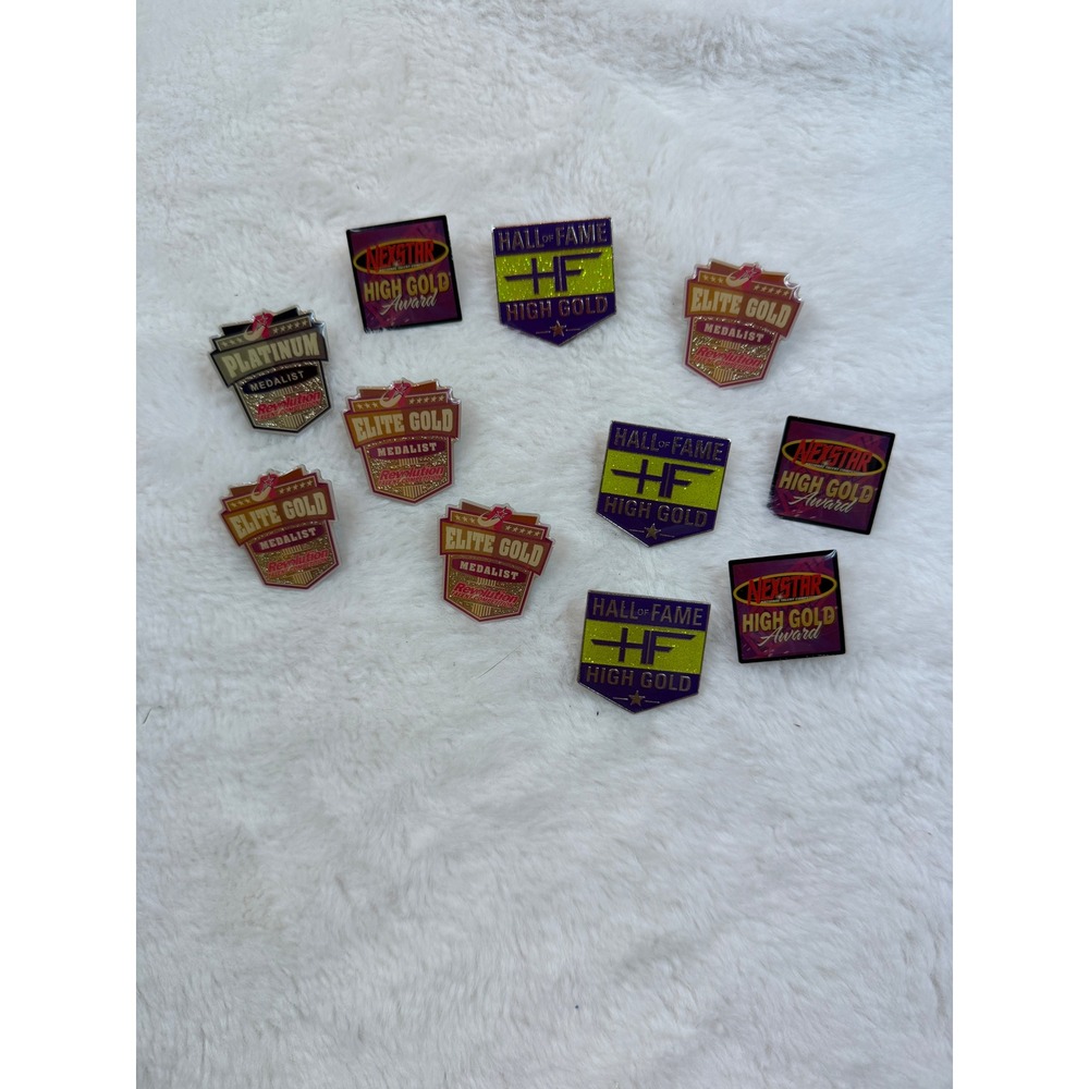 Dance Competition Pins Lot 11 Nexstar Hall of Fame Elite Gold Revolution Awards